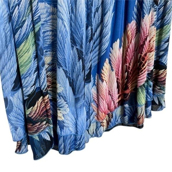 Caeliann Accordian Pleated Coastal Beach Coral Reef Ocean Aquatic Sundress Large - Picture 6 of 8